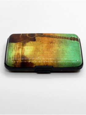 GUITAR PRINTS CREDIT CARD WALLET